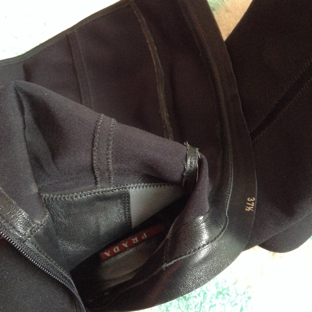 exc PRADA black neoprene boots 37.5 7 7.5 (E5) - Picture 7 of 8